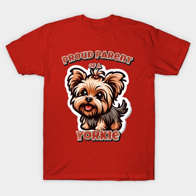 Yorkie dog cute T-Shirt by k9-tee